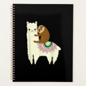 Funny sloth en lama planner (Voorkant)