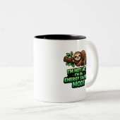 Funny Sloth Energy Saving Mode Coffee Mug Tweekleurige Koffiemok (Voorkant rechts)