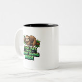 Funny Sloth Energy Saving Mode Coffee Mug Tweekleurige Koffiemok (Voorkant links)