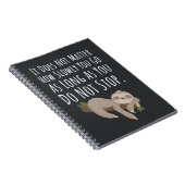 Funny Sloth Gifts Slow Down Relax Humor Humorous Notitieboek (Rechterzijde)