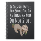 Funny Sloth Gifts Slow Down Relax Humor Humorous Notitieboek (Voorkant)