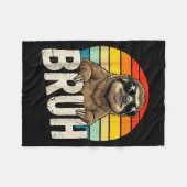 Funny Sloth Graphic Meme Lover Bruh Sloth Lovers Fleece Deken (Voorkant (Horizontaal))