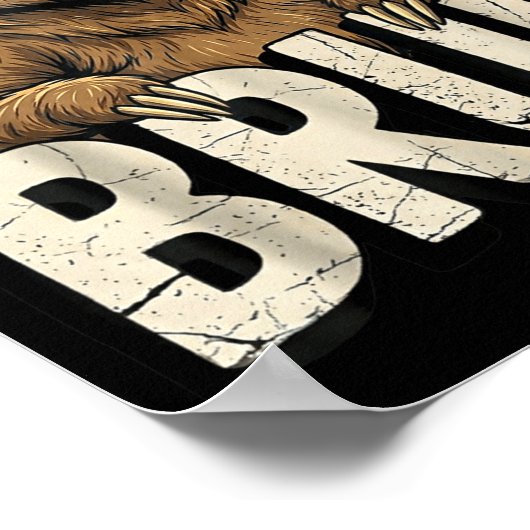 Funny Sloth Graphic Meme Lover Bruh Sloth Lovers  Poster (Hoek)