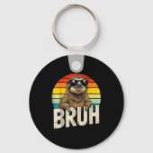 Funny Sloth Graphic Meme Lover Bruh Sloth Lovers Sleutelhanger (Voorkant)
