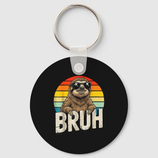 Funny Sloth Graphic Meme Lover Bruh Sloth Lovers  Sleutelhanger (Voorkant)