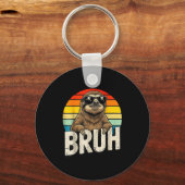 Funny Sloth Graphic Meme Lover Bruh Sloth Lovers  Sleutelhanger (Voorkant)
