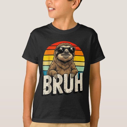 Funny Sloth Graphic Meme Lover Bruh Sloth Lovers T-shirt (Voorkant)
