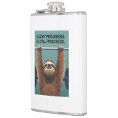 Funny Sloth Gym Motivation Poster - Slow Progress  Heupfles (Links)