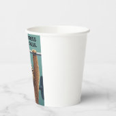 Funny Sloth Gym Motivation Poster - Slow Progress  Papieren Bekers (Links)