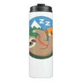 Funny Sloth Hiking Classic T-Shirt_2 Thermosbeker (Voorkant)