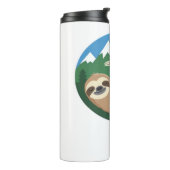 Funny Sloth Hiking Classic T-Shirt_2 Thermosbeker (Gedraaid links)