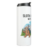 Funny Sloth Hiking Classic T-Shirt_6 Thermosbeker (Gedraaid links)