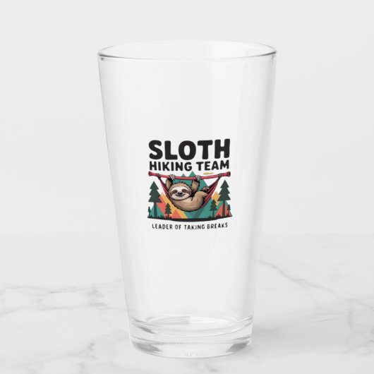 Funny Sloth Hiking - This funny sloth hiking gift  Glas (Voorkant)