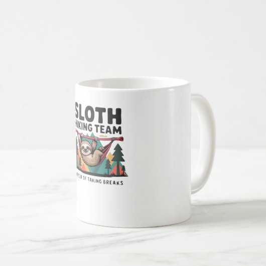Funny Sloth Hiking - This funny sloth hiking gift  Koffiemok (Voorkant rechts)