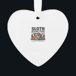 Funny Sloth Hiking - This funny sloth hiking gift  Ornament<br><div class="desc">Funny Sloth Hiking - This funny sloth hiking gift is perfect for hikers,  campers,  nature lovers,  and anyone who enjoys humor,  mountains,  and lazy outdoor adventures. Classic T-Shirt_1</div>