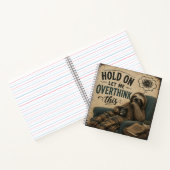 Funny Sloth Hold On Let Me Overthink This | Rustic Notitieboek (Binnen)