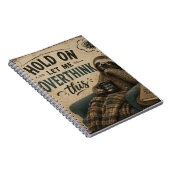 Funny Sloth Hold On Let Me Overthink This | Rustic Notitieboek (Rechterzijde)