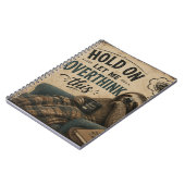 Funny Sloth Hold On Let Me Overthink This | Rustic Notitieboek (Linkerzijde)