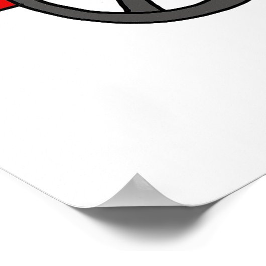 Funny Sloth in Red Wagon Pulled by Llama Poster (Hoek)