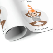 Funny Sloth is een unicorn Cadeaupapier (Rol Hoek)