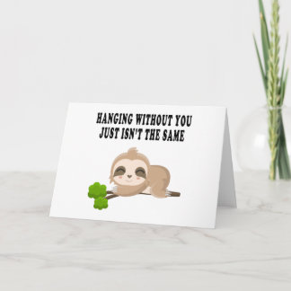Funny Sloth Kaart