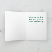 Funny Sloth Kerstmis Kaart (Binnen)