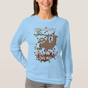 Funny Sloth Long Hoeve T-shirt