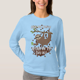 Funny Sloth Long Hoeve T-shirt