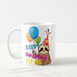 Funny Sloth Lover Birthday Coffee Mok Party Gift