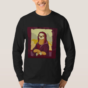 Funny Sloth Monalisa T-shirt