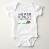 Funny Sloth Never Give Up Your Dreaming Keep Sleep Romper (Voorkant)