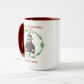 Funny Sloth Pun Merry Kerstmis Santa Hat Mok (Voorkant links)