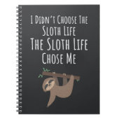 Funny Sloth Related Gifts Lazy Humor Tired Notitieboek (Voorkant)