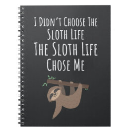 Funny Sloth Related Gifts Lazy Humor Tired Notitieboek