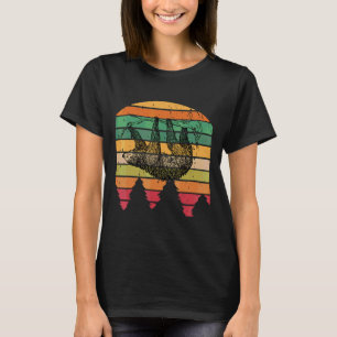 Funny Sloth  Retro Pine Tree Mannen Vrouwen Kinder T-shirt