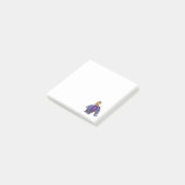 Funny Sloth Riding Blue Elephant Cartoon Post-it® Notes (Schuin)