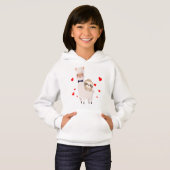 Funny Sloth Riding Llama Shirt grappig Alpaca Hear (Voorkant volledig)