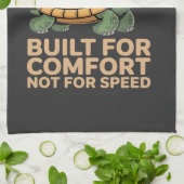 Funny Sloth Riding Turtle Theedoek (Gevouwen)