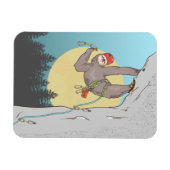 Funny sloth rock magneet (Horizontaal)