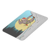 Funny sloth rock magneet (Linkerzijde)