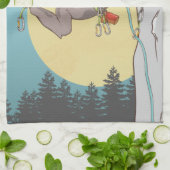 Funny sloth rock theedoek (Gevouwen)