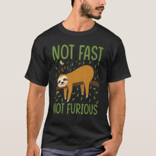 Funny Sloth Running Team niet snel niet woedend Sl T-shirt