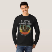 Funny Sloth Running Team T-shirt (Voorkant volledig)