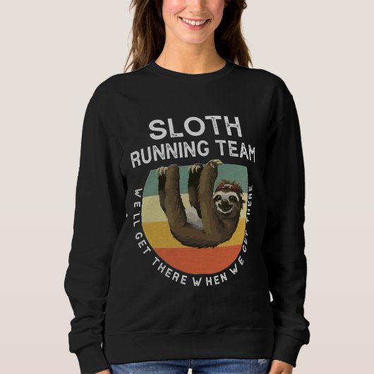 Funny Sloth Running Team  Trui (Voorkant)