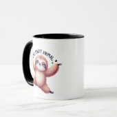 Funny sloth spirit mok (Voorkant links)