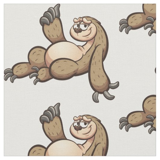 Funny Sloth Stof (Close Up)