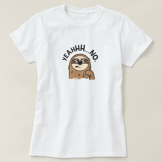 Funny Sloth T-Shirt (Design voorkant)