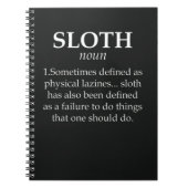 Funny Sloth Themed Gifts Animals Relax Lazy Humor Notitieboek (Voorkant)