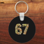 Funny Sloth Tribal 6 7 Meme Six Seven Love  Sleutelhanger (Voorkant)