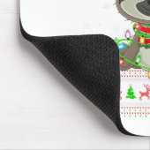 Funny Sloth Ugly Christmas Sweaters Holiday Santa Muismat (Hoek)